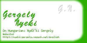 gergely nyeki business card